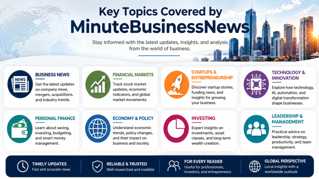 Key Topics Covered by MinuteBusinessNews